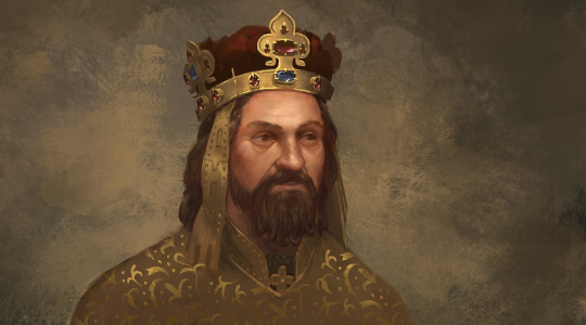 Karel IV., zbožný král, kterému byl i meč vlastní