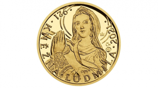 Zlatý dukát věnovaný sv. Ludmile je vyprodán