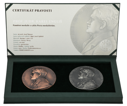 Karel Engliš – sada dvou medailí
