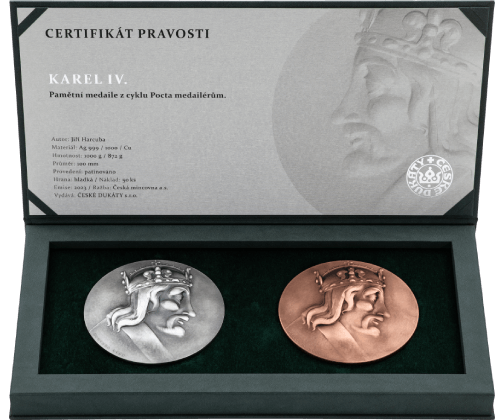 Karel IV. - sada dvou medailí